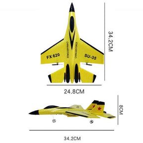 Avião de Controle Remoto Anti Impacto FX-820 - Fasho