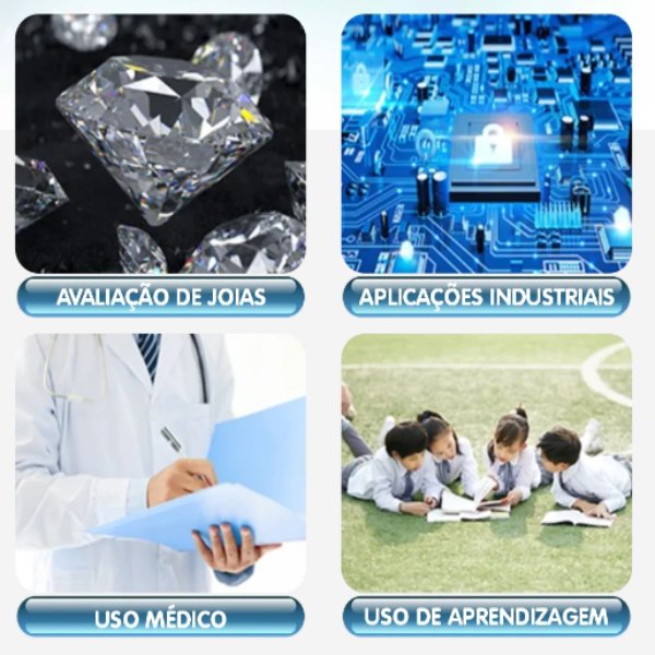 Microscópio HD Portátil USB - Celular, PC, Notebook - Fasho