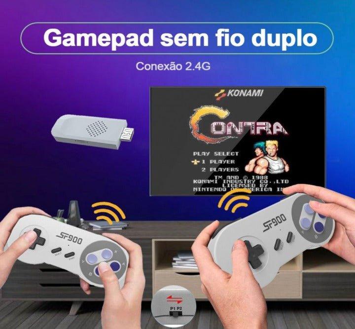 Nintendo Retrô Com 1500 Jogos Nostálgicos + Dois Controles - Fasho